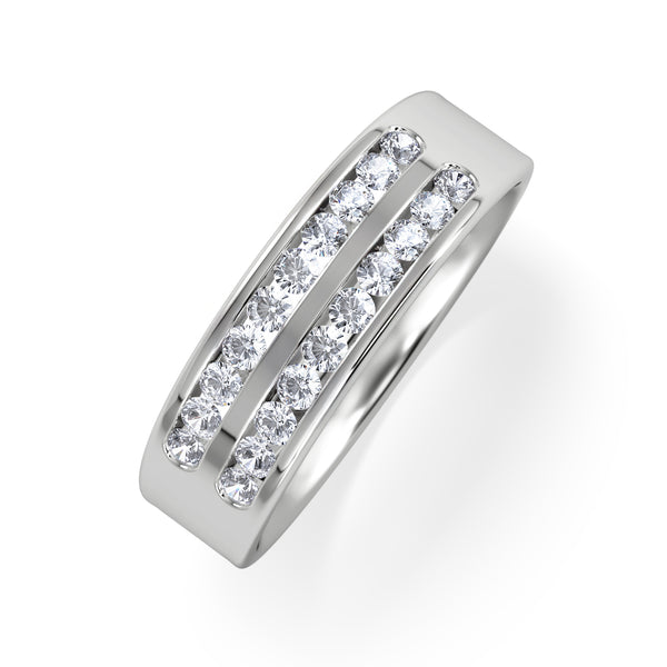 LUCY PLATINUM Diamond ETERNITY RING 0.50CT G/VS